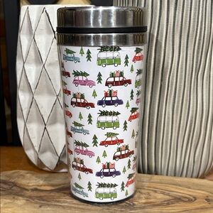 Travel Mug Beverage Thermos Christmas Theme Unbranded